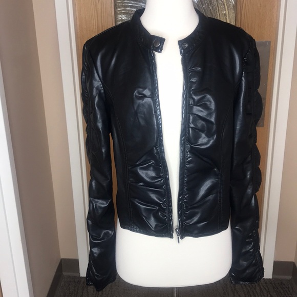 inc faux leather jacket